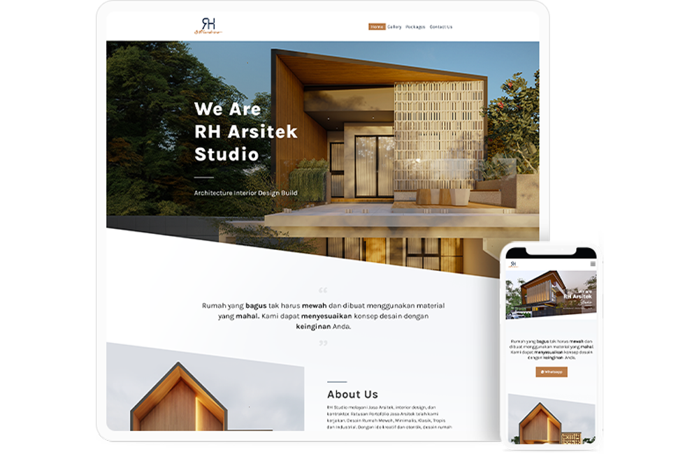 Architecture and contractor website
